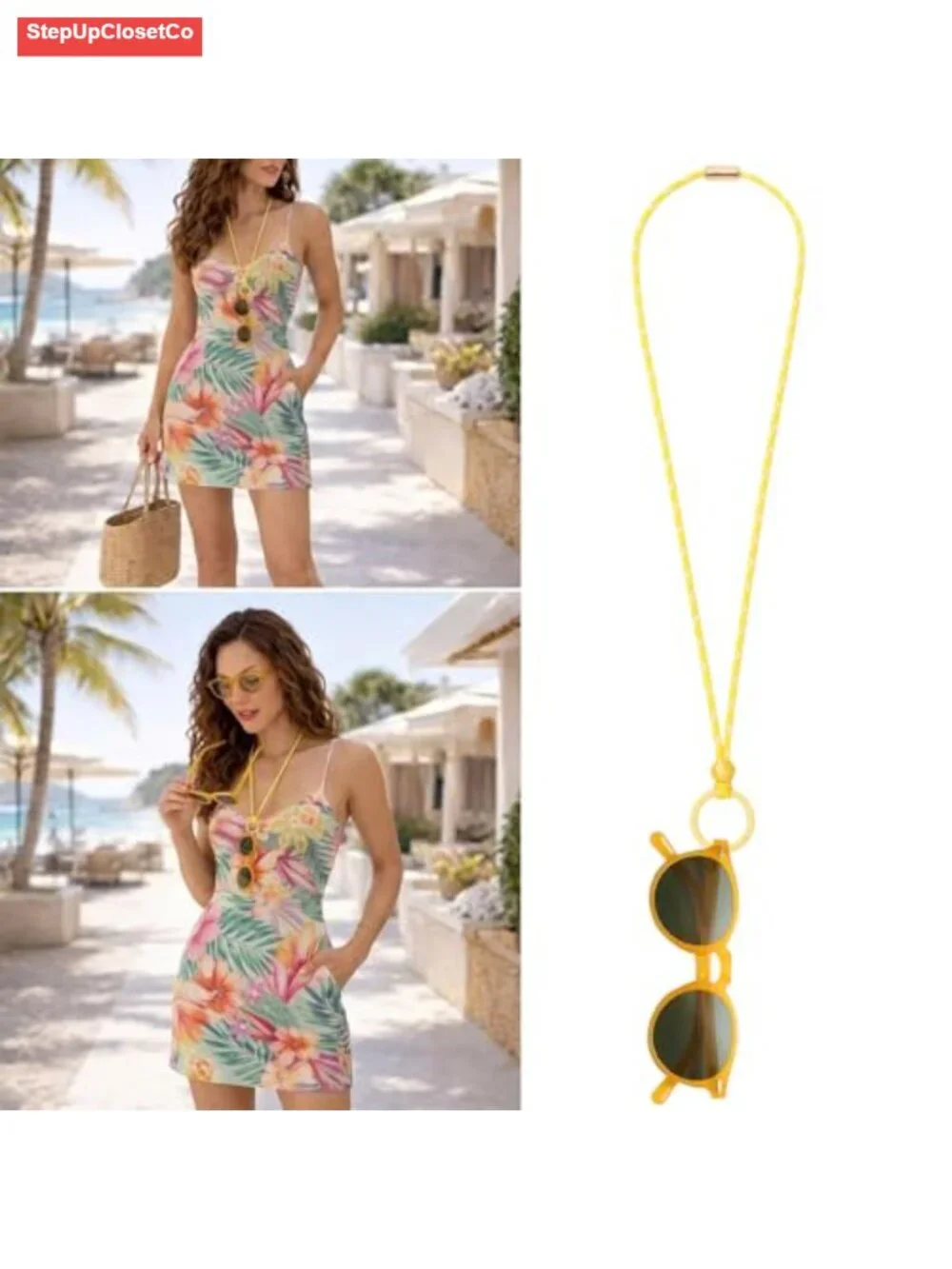 Eyeglass Holder Necklace Glasses Strap Chain Loop Ring Reading Sunglasses